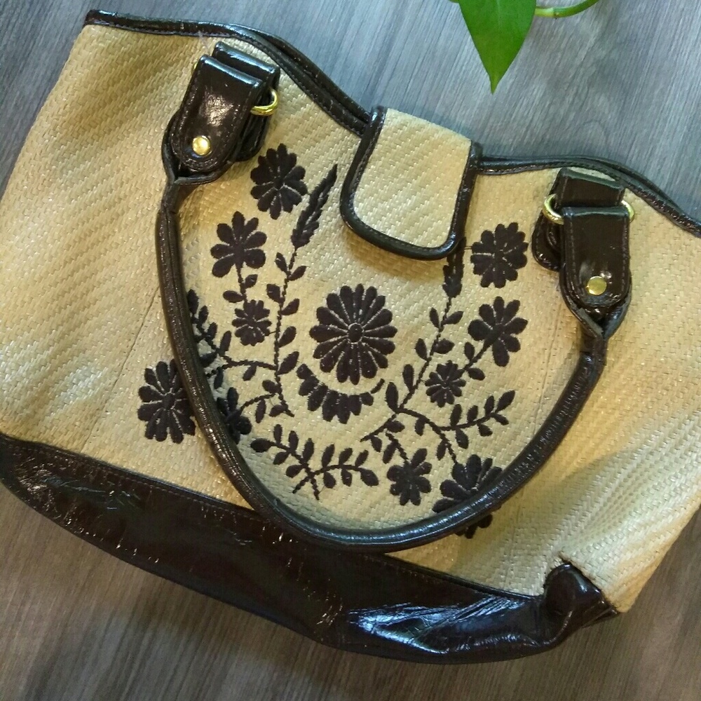 Ann Taylor Loft wicker purse